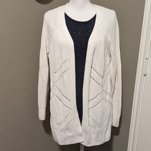 Lucky Brand Ivory Knit Cardigan